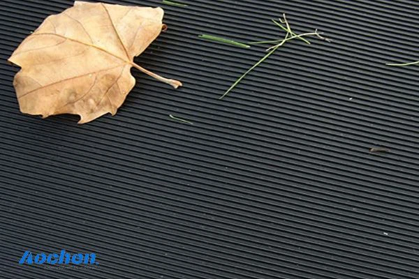 Lled Patrwm / Rwber Asen denau Mat Rwber Gwrthlithro